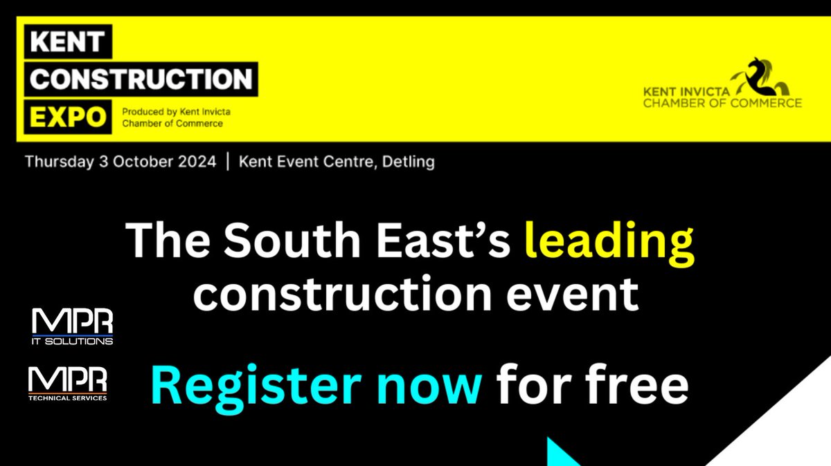 MPR_Technical's tweet photo. Excited for #KentConstructionExpo? Meet us in 1 month! 🏗️💼

MPR's full suite - IT, Tech Services, Fire &amp; Security - will be there. From design to IT support, we ensure your project thrives with our AV, security, and cyber solutions. 

#MPR #ConstructionTech #CyberSecurity https://t.co/0SJw5aXvMc