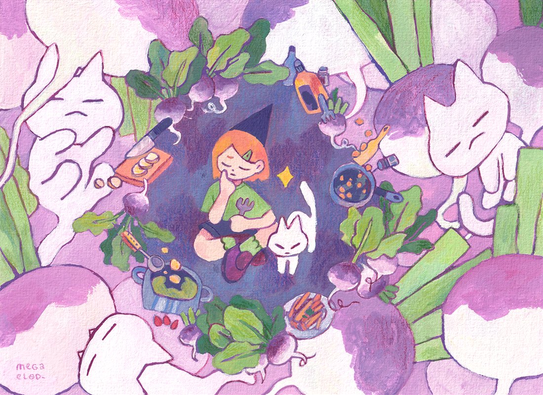 here we go #slowtember!! here is my first illustration for the #slowtember2024 : turnip🌱