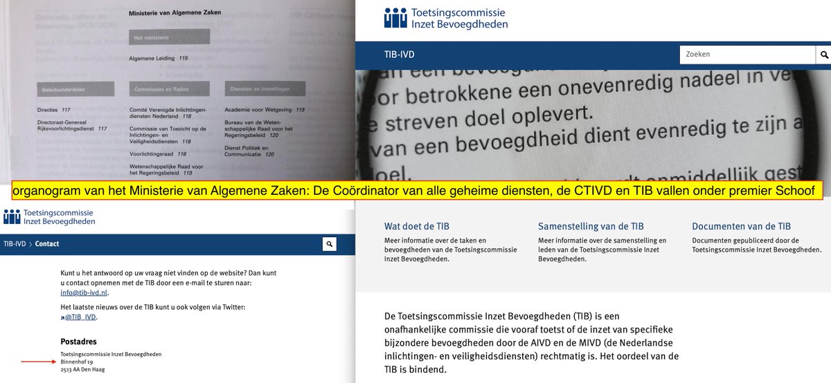 huig_plug's tweet photo. Anne Mieke Zwaneveld (voorzitter van de Toetsingscommissie Inzet Bevoegdheden van de geheime diensten) en Gert-Jan Buitendijk (Coördinator van alle geheime diensten) vallen allebei onder premier Dick Schoof... 
#intel #MinAZ
https://t.co/0dR0UzXFDR https://t.co/wj3CvdPrT7