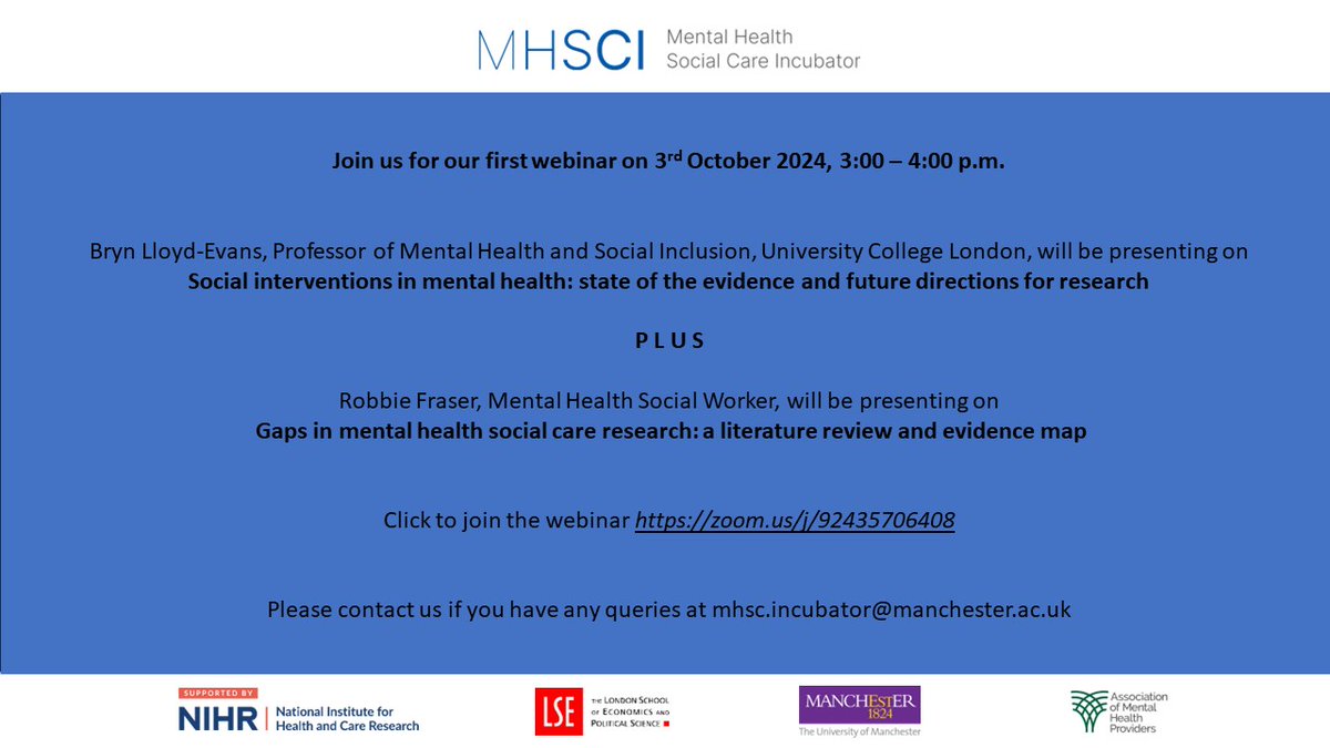 Mental Health Social Care Incubator (@mhsc_incubator) on Twitter photo 