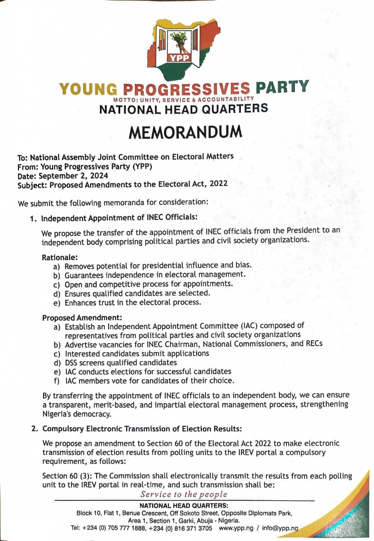 Young Progressives Party tweet media