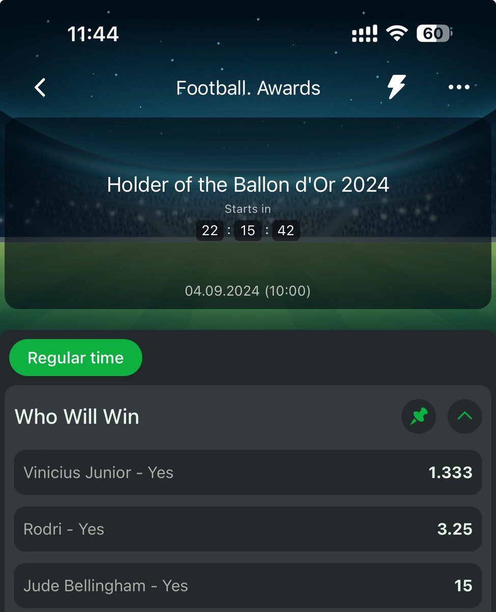 LouieDi13's tweet photo. The Odds De here my brother !!! 3 good odds for RODRI na🤣🤣🤣🤣🤣 carry am ! De send me https://t.co/vtuJhkB6Wl at 2024 power rankings 😭😭😭😭😭 https://t.co/4bb675pRqb