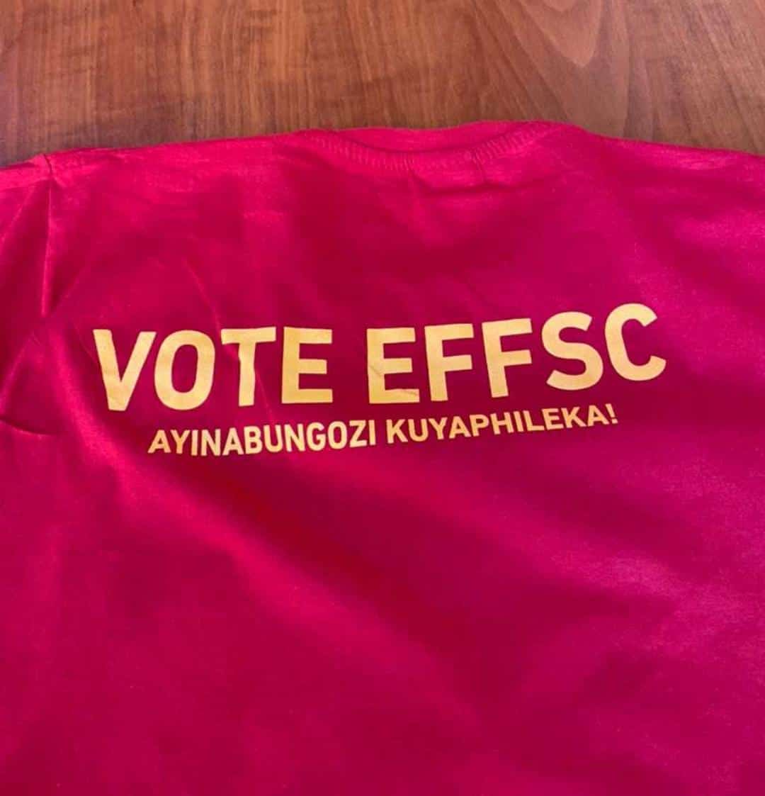 Khanya_bungane's tweet photo. We call upon all students in institutions of higher learning to come out in their numbers and vote for the EFFSC.
VOTE for your EDUCATION! Vote for your FUTURE!
Votela lento mfundi, ayinabungozi.
#EFFSCAdvert
#VoteEFFSC https://t.co/fw6MsFVVGG