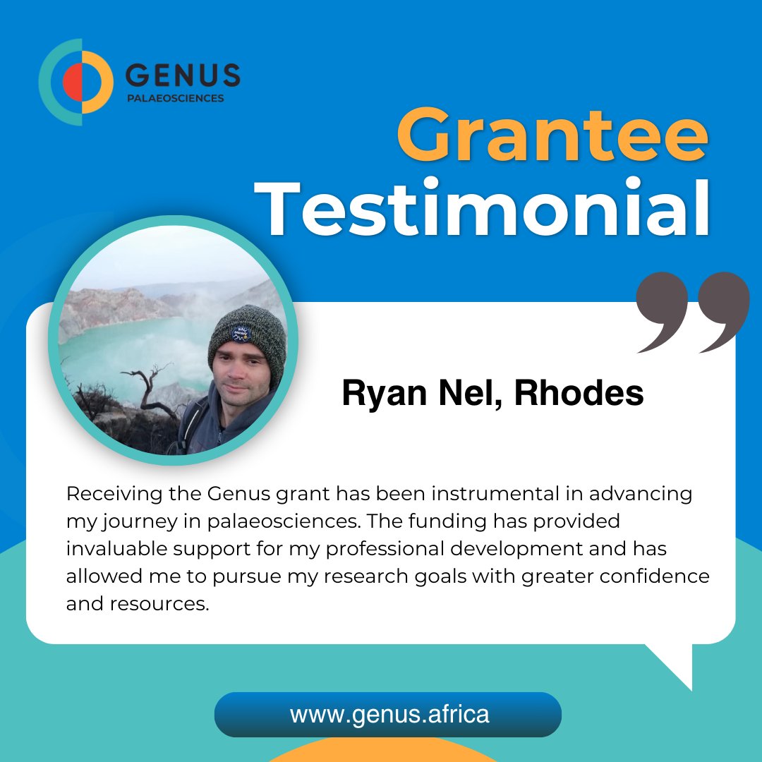 🌟 What our Grantees are saying 🌟

At GENUS, we are committed to empowering the next generation of scientific leaders by providing the support they need.

#ProudToSupport #GENUSFamily #FutureLeaders #Palaeoscience #ResearchFunding #ScientificResearch #InnovationInScience #STEM