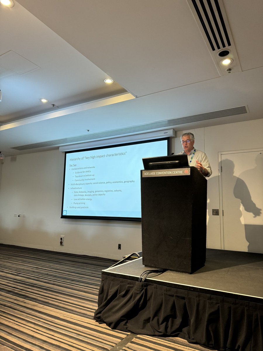 Professor Steve Wesselingh of the NHMRC speaking about the things that make great research and great research institutions at the #yanzsn mentoring symposium