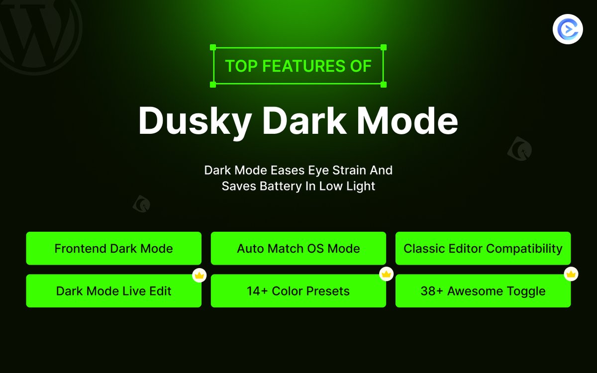 Code_Config's tweet image. Are you ready to take your website to the next level?🧐
Dusky Dark Mode: A Game Changer for Your Website!🥳
wordpress.org/plugins/dusky-…
#BoycottNetflix #WWERaw #Venezuela #JeyUso #USB-C #WyattSicks #Brock #Beijing #lacasadeloafamososmx2 #Kairi #punk #Illegal #FloridaState #WWERaw