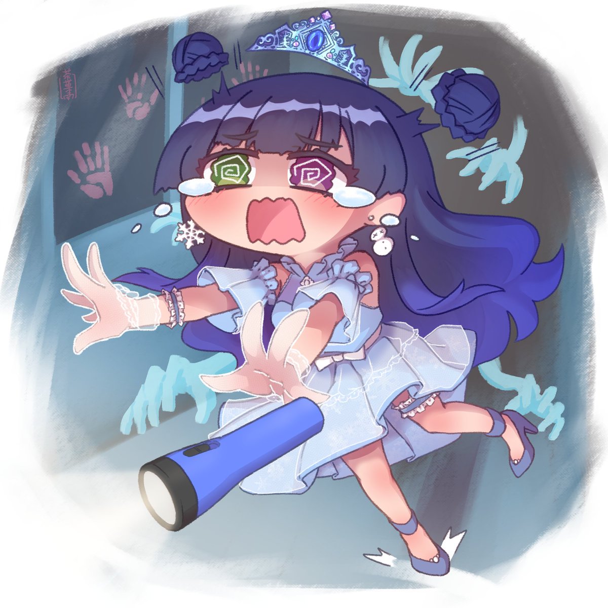 「#9月になったので自己紹介今月で推して一年になるらしいです推しと飯のファンアート」|茶菓南サカナ（SakanaSakana）のイラスト