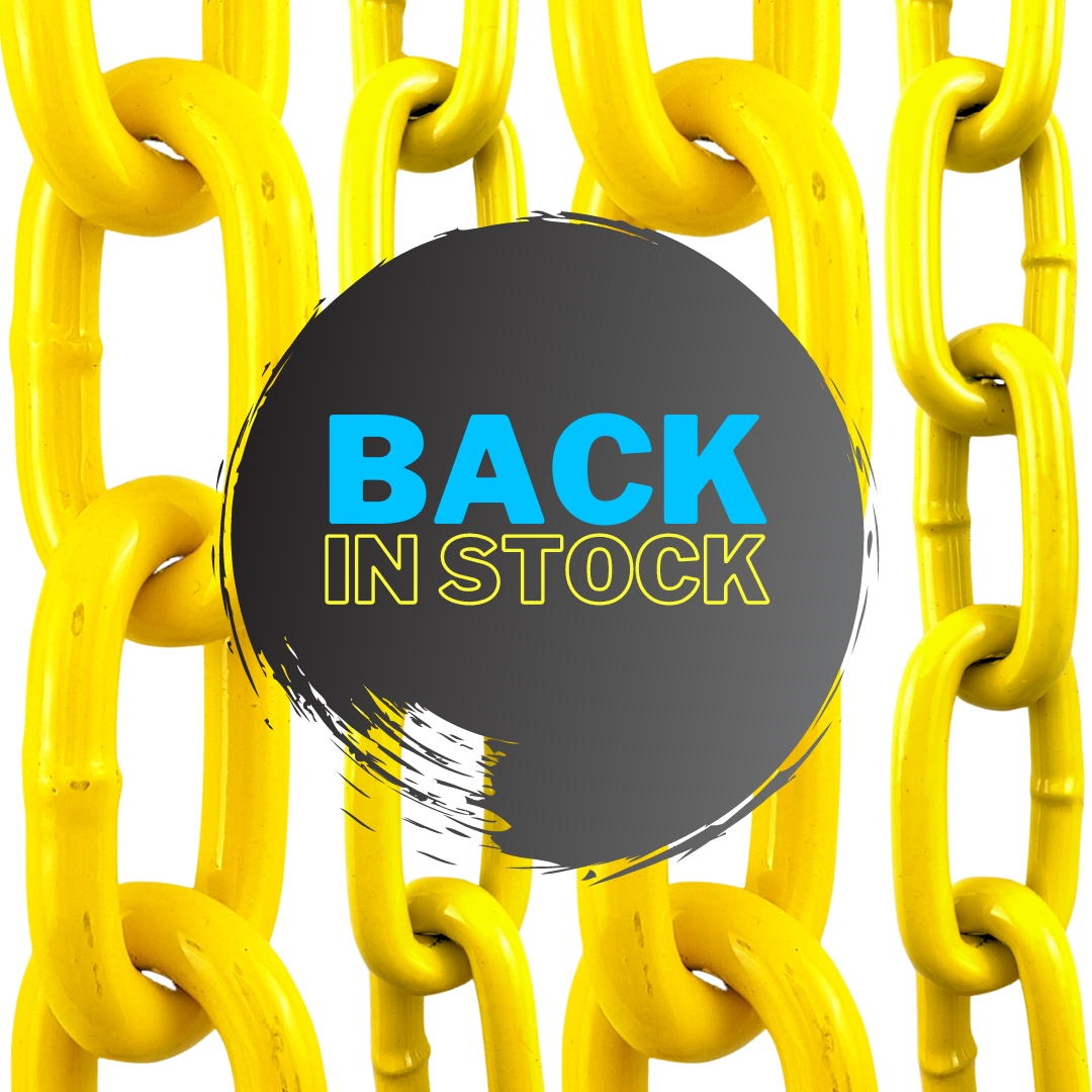 AbaconProducts's tweet photo. Back in Stock!  4mm &amp; 10mm yellow powder coated welded steel chain. By the metre or bulk buy. Australia wide shipping. https://t.co/z08kZ7fqM0

#australianbusiness #chain #chains #pcchain #powdercoated #hardware #hardwarestore #hardwareshop #yellowchain #steel #steelchain https://t.co/qlt31eBx9U