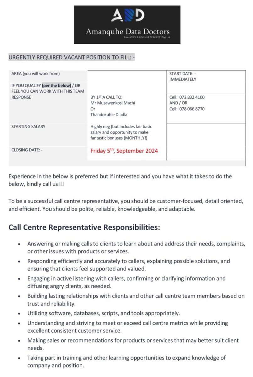 SphiweMondliSimamane #CareersUpliftmentLegacySA tweet media