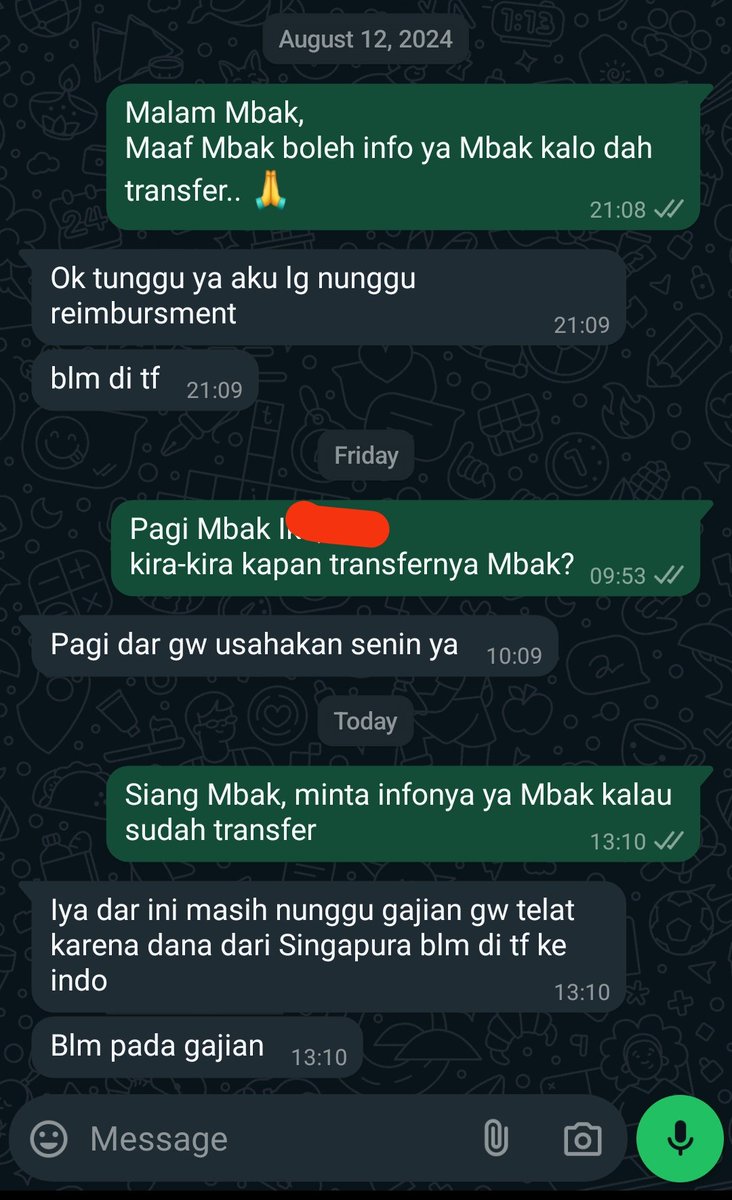 endarpermadi's tweet photo. Bukan nagih hutang, tapi nagih uang yang sempat digunakan tanpa ijin. 
Udah setahun, baru 3x bayar. Nagihnya setengah mati. 
🥲🥲🥲 https://t.co/xT0CFbj7Ow