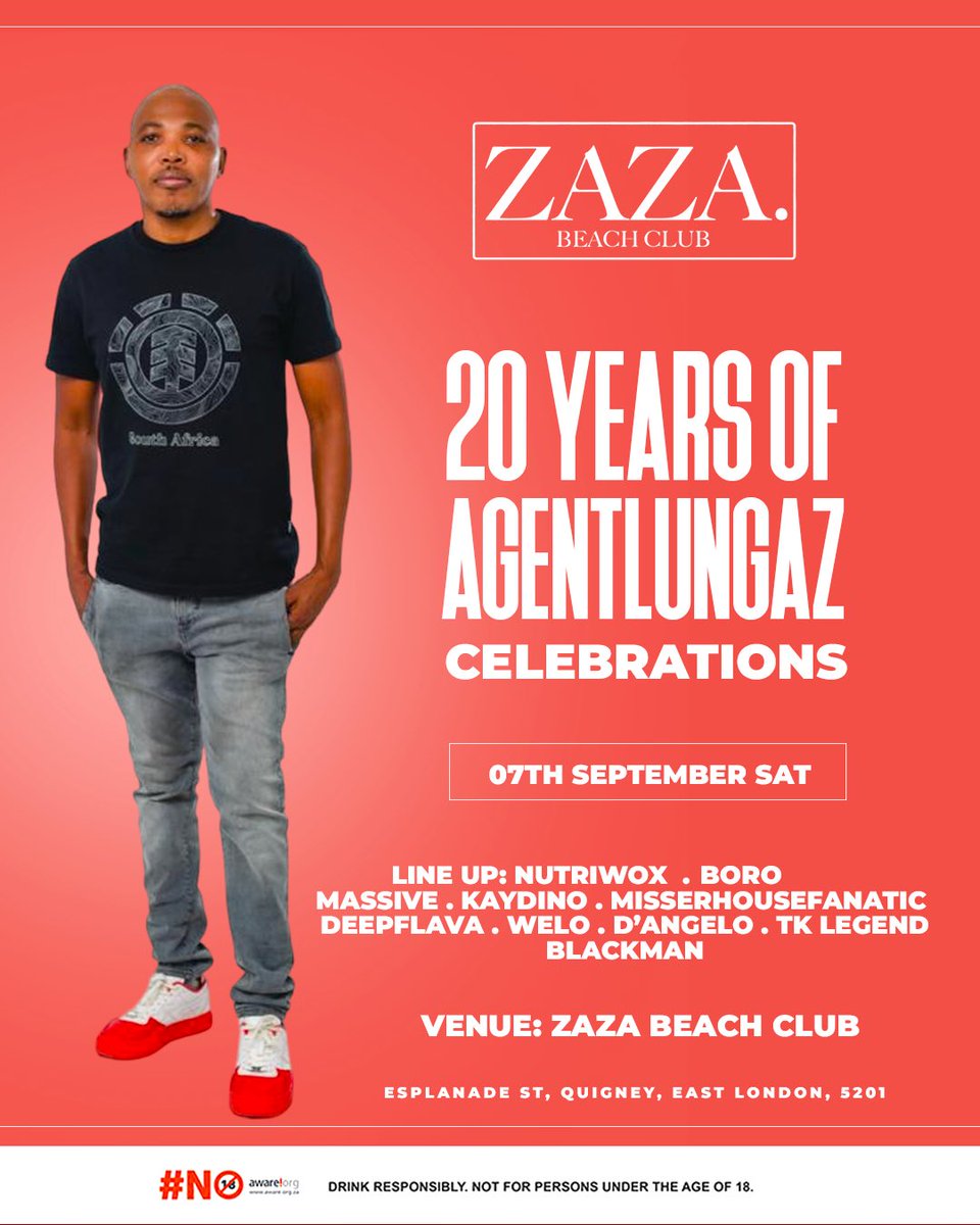 #OF BEAT 26 April (@agentlungazsa) on Twitter photo 20 years Of <a href="/AgentLungazSA/">#OFBEAT26Julyโ25</a> Celebrations <a href="/Zazabeachclub/">Zaza beach</a>
07 September 2024 ,Saturday
Lets Dance๐บ๐บ๐บ๐บ 20 years Of <a href="/AgentLungazSA/">#OFBEAT26Julyโ25</a> Celebrations <a href="/Zazabeachclub/">Zaza beach</a>
07 September 2024 ,Saturday
Lets Dance๐บ๐บ๐บ๐บ