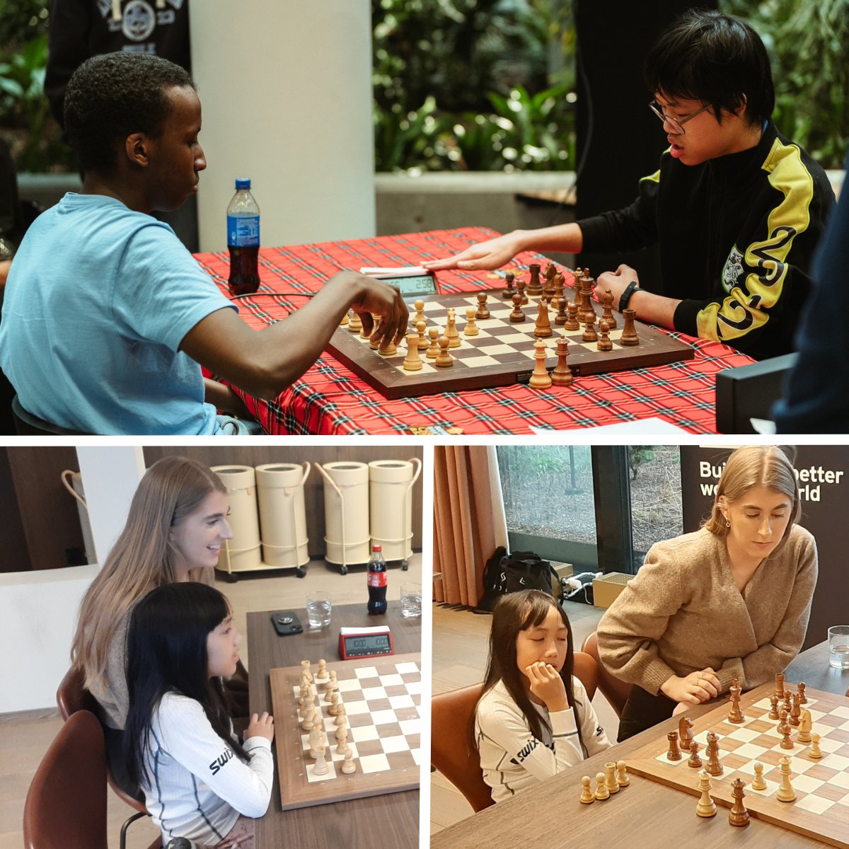 Chloe Elisabeth Homtako, Thea Alexandra Homtako, Saad Abobaker Elmi og Pantham Kaewpitakkun fullførte sist helg EM i Praha♟️Erfaringene de har fått vil være med på å forberede dem på fremtidige utfordringer. Vi ser frem til å følge deres videre reise i sjakkens verden! #sjakk