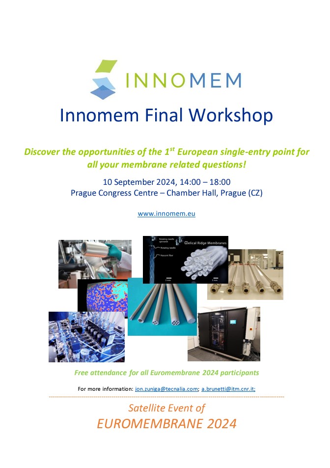 INNOMEM Project (@innomemp) on Twitter photo Join Us at the <a href="/InnomemP/">INNOMEM Project</a> Final Workshop!
Don’t miss this thrilling Satellite Event of #EUROMEMBRANE 2024!
Meet our speakers lineup 🔗 lnkd.in/dDH9BEuJ
And join us on September 10th!
#membranetechnologies #nanomembrane Join Us at the <a href="/InnomemP/">INNOMEM Project</a> Final Workshop!
Don’t miss this thrilling Satellite Event of #EUROMEMBRANE 2024!
Meet our speakers lineup 🔗 lnkd.in/dDH9BEuJ
And join us on September 10th!
#membranetechnologies #nanomembrane