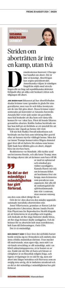 visasofia's tweet photo. ”Abort fram till födseln är så omänskligt”
 Viktigt att lyfta fram flera perspektiv. @susbirgersson https://t.co/hzGgPgAJCR