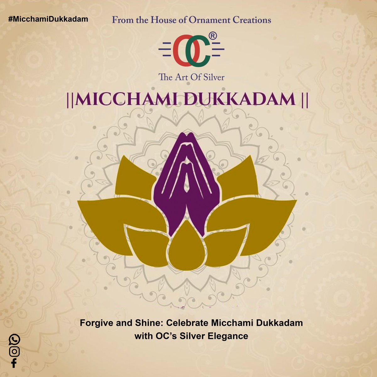 ocmumbai__'s tweet photo. <!--br {mso-data-placement:same-cell;}-->As we reflect on the past and seek forgiveness, may your journey be illuminated with peace and grace. Embrace this time of renewal with the timeless beauty of OC’s silver jewelry. Let’s step into the new with elegance and harmon. https://t.co/hKaZG8SPuW