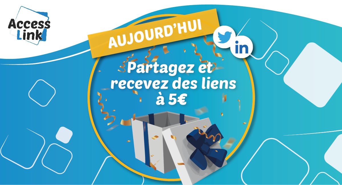 T’as trop dépensé cet été ?

🎁 AccessLink.fr t’offre des liens à 5 € sur ta prochaine commande
🔥 Valable sur TOUS tes articles généralistes et thématiques

Pour en profiter :
1. RT ce post
2. Reçois ton code promo en DM (follow pour qu'on puisse te contacter)

⚠️ GO