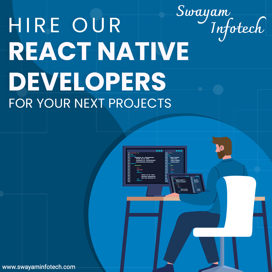 swayaminfotech's tweet image. Expert React Native development services for creating high-quality cross-platform mobile applications. Leverage our skilled team's expertise to build intuitive, performant, visually stunning iOS and Android apps.
.
Visit: swayaminfotech.com/services/react…
.
#reactnativedevelopment