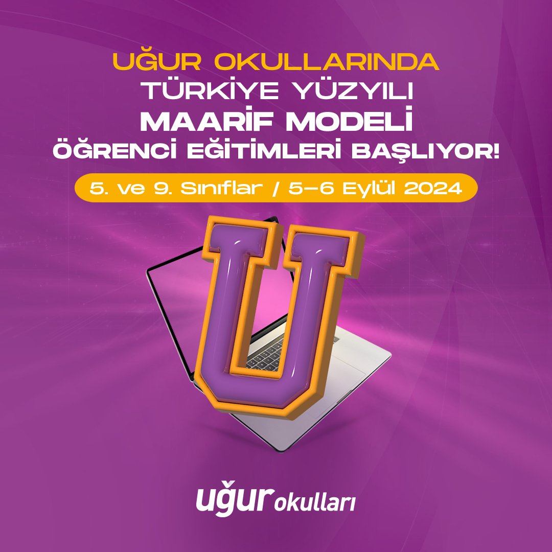 UgurOkullari's tweet photo. 2024-2025 Eğitim-Öğretim Dönemi güncel müfredatı ile öğrencilerimizi geleceğe en iyi şekilde hazırlamak için eğitimlerimiz başlıyor!🙌

Yarınlara yön veren bireyler Uğur'da yetişiyor! 💜

#UğurluOlmak https://t.co/MNxH1M6JEH