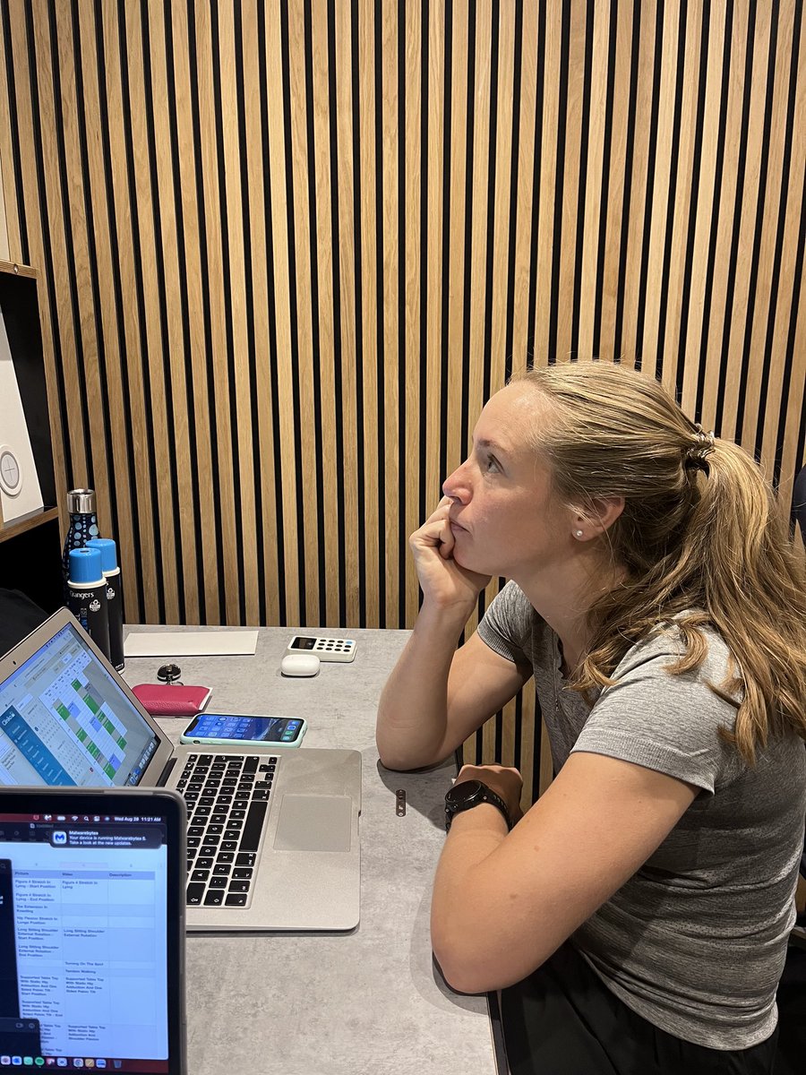 physio_motion's tweet photo. You might think Zoe's deep in thought about physiotherapy, but truth be told, she's probably daydreaming about her next meal! 🍽️ 
When she's not helping patients, she's planning what to cook with the goodies in her fridge. 
Balancing work and delicious food—now that's a skill! 😋 https://t.co/Cvqw7mq14g