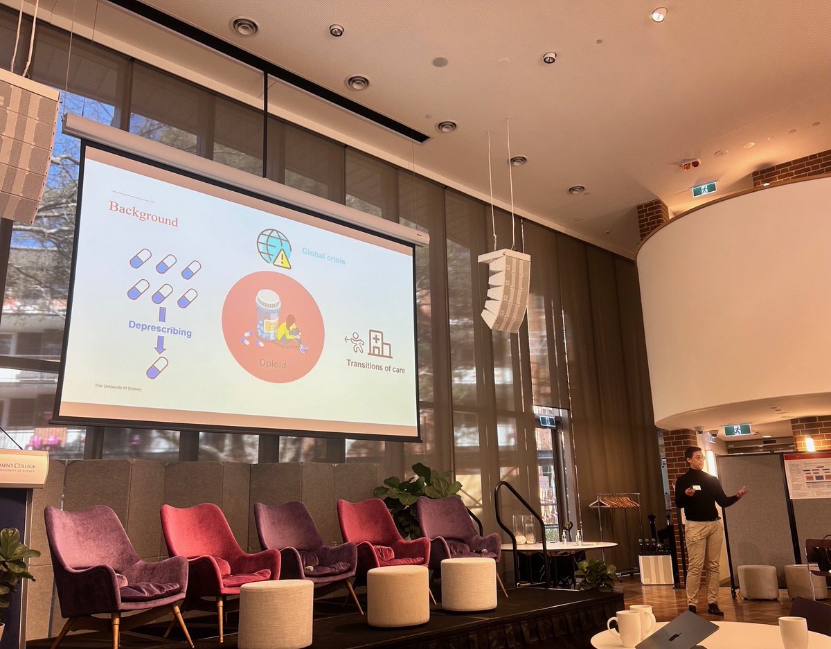 Thank you to the Sydney Pain Consortium at <a href="/Sydney_Uni/">University of Sydney</a> for inviting me to present on the results of my scoping review - the implementability of opioid deprescribing interventions at transitions of care #opioid #deprescribing #transitionsofcare