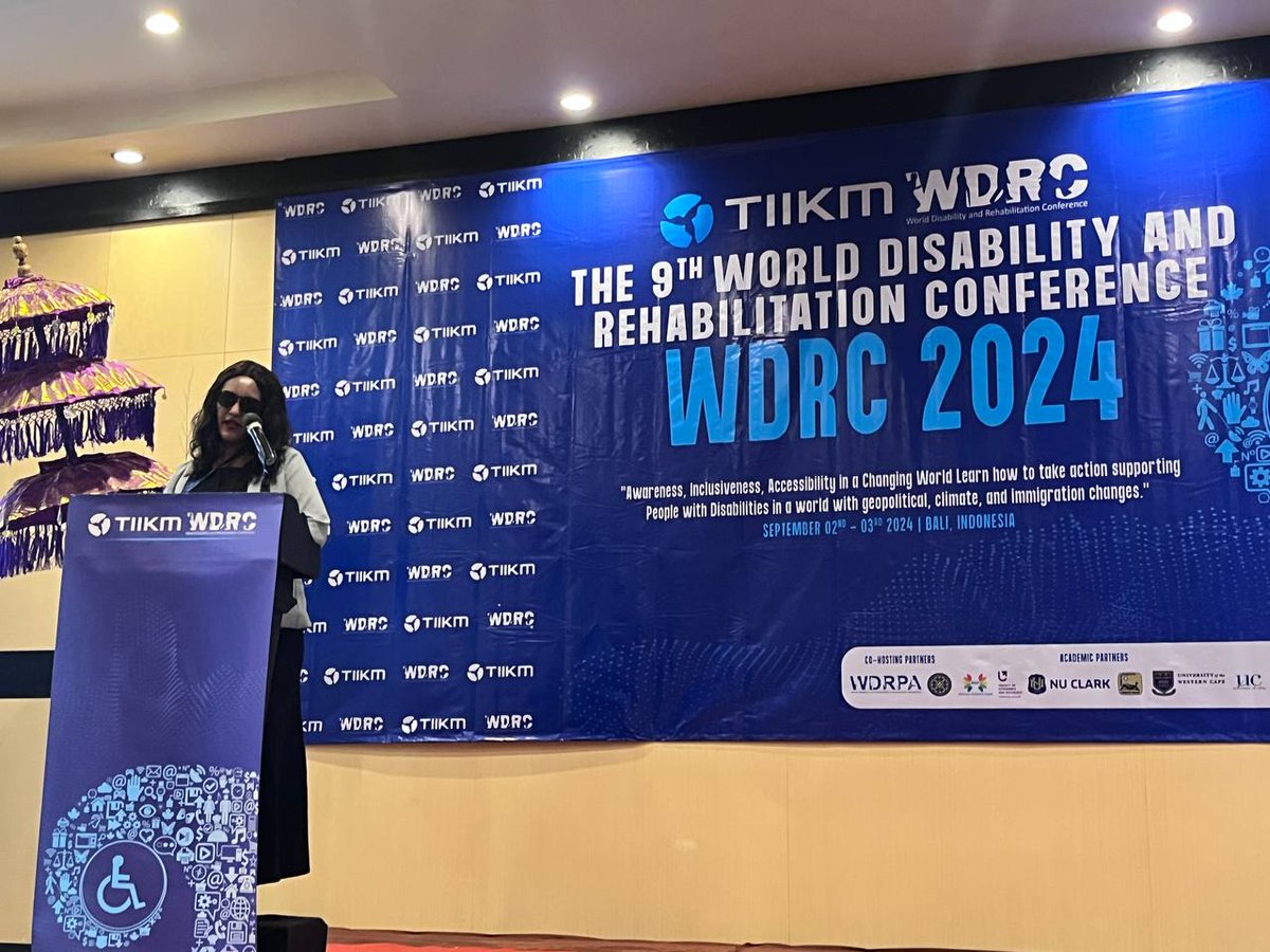 EWDNAethiopia's tweet photo. Happening Now! EWDNA is presenting at the 09th World Disability and Rehabilitation Conference 2024 (WDRC 2024), which is take place from the 02nd and 03rd of September 2024 in Bali, Indonesia  and Virtually. #WDRC2024 #WDRC #WorldDisability #tiikm #tiikmconferences #inclustion https://t.co/3iGkpa5ROy