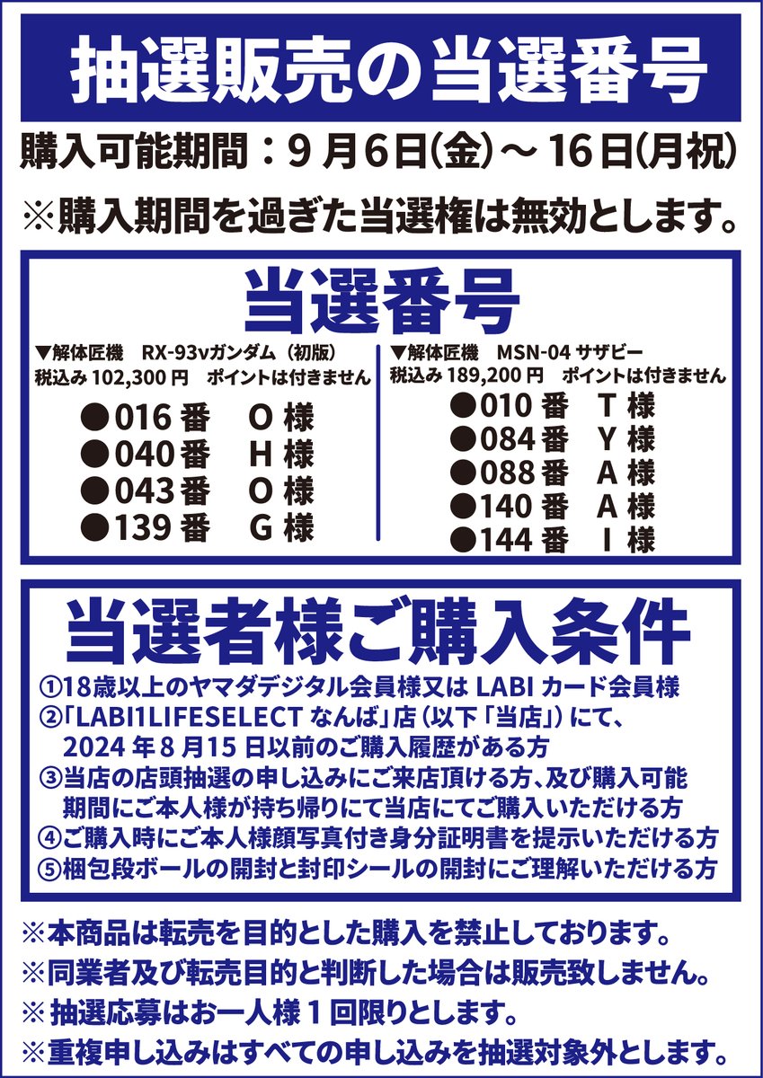 解体匠機 RX-93vガンダム」 「解体匠機 MSN-04サザビー」 ／ #抽選販売