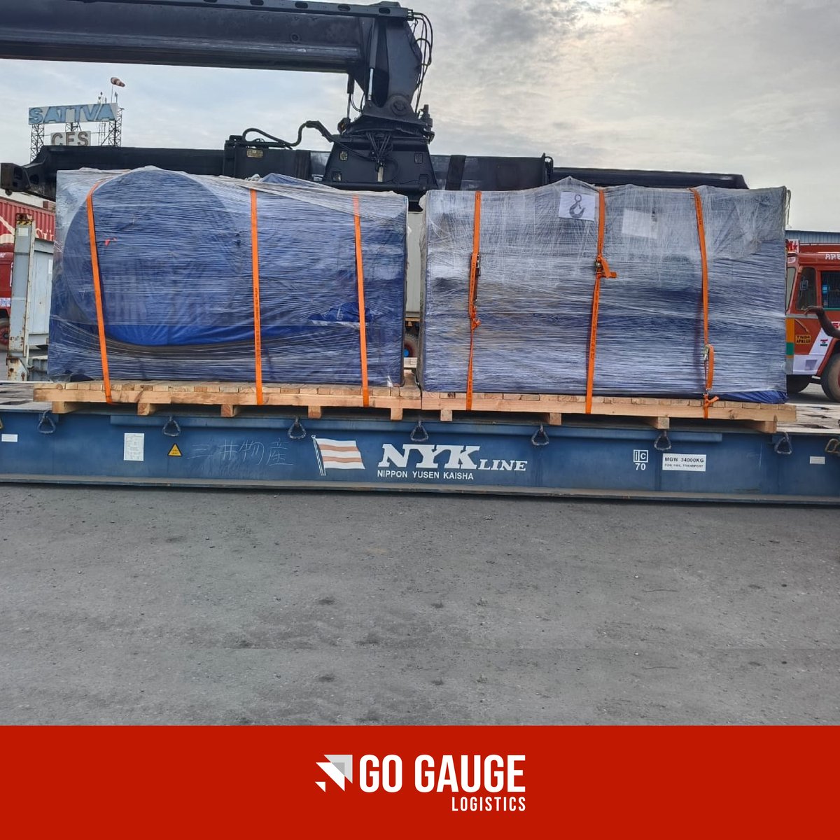 go_gauge's tweet photo. Just completed an exciting journey - exporting flat rack containers from India to Indonesia!

From precise lashing to smooth sailing. Here’s to breaking barriers and building bridges across the seas!

#ExportSuccess #IndiaToIndonesia #GlobalConnections #GoGaugeLogistics https://t.co/pRbwiWItMi