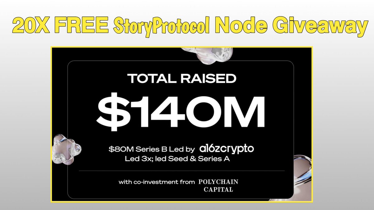 Danishyt2255's tweet photo. 🪂🪂 𝟮𝟬𝗫 𝗙𝗥𝗘𝗘 @StoryProtocol 𝗡𝗼𝗱𝗲 𝗚𝗶𝘃𝗲𝗮𝘄𝗮𝘆 💝💝

🔹 𝗧𝗼 𝗘𝗻𝘁𝗲𝗿:
➖ Follow @feature_earning & @mintairxyz
➖ Join Our TG for Daily Alpha: https://t.co/3RgmgmV84J
➖ Submit Ur Mintair Metamask  address: https://t.co/wPHcVxyjNg

🪙 You can also buy node slots of different projects on @mintairxyz using our 𝟭𝟬% 𝗗𝗶𝘀𝗰𝗼𝘂𝗻𝘁 𝗰𝗼𝗱𝗲: EM9EEA93

Like ❤️ & Tag 3 crypto frndz🧞