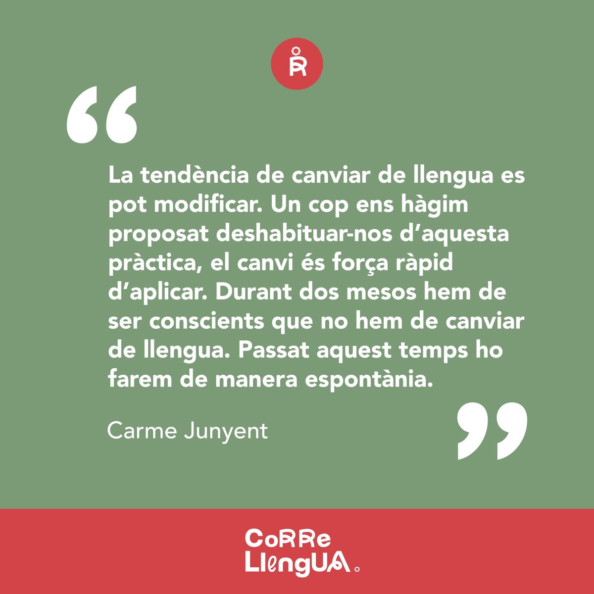 Avui fa un any que va morir Carme Junyent Figueras <a href="/CarmeJunyent/">M. Carme Junyent</a>, gran lingüista catalana experta en sociolingüística i en llengües amenaçades. 

#xerraencatalà #hitensmoltadir #correllenguareus2024 #fescórrerlallengua #fescórrerelcatalà