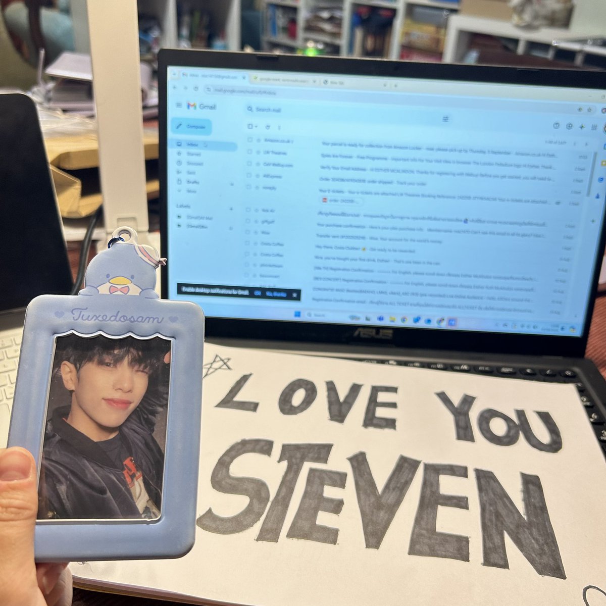 estaestaarr's tweet photo. Waiting for the start of ASC to see Steven !!! #ASC #STEVEN #LUMINOUS #LMN5 #LMN #SUIL #수일 https://t.co/SJmvp48ZeA
