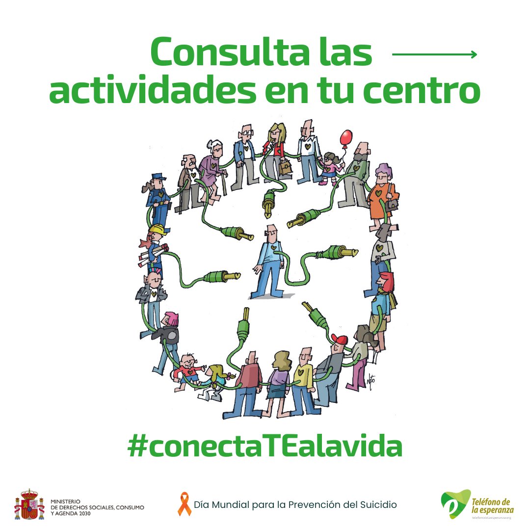 ASITES_Sevilla's tweet image. Te esperamos!  

🖌️🎨 Imagen diseñada y cedida por @netodibujante

🗓️10 de septiembre #DíaMundialparalaPrevenciónde Suicidio.
📞Si nos necesitas, llama: 717 003 717 #conectaTEalavida 

Más info: clic imagen 👇