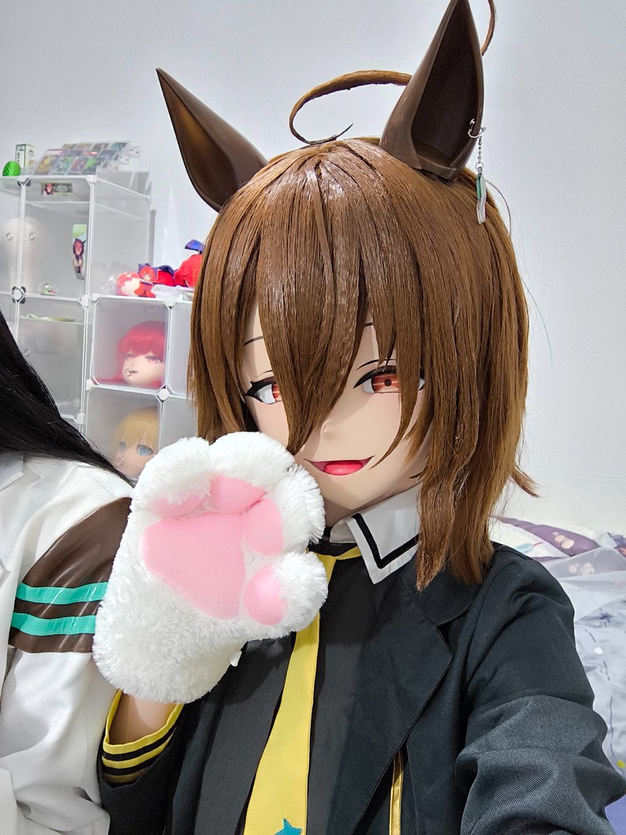 偷穿咖啡衣服的速子捏~
20啦 要奔三力~祝自己又老一岁
#kigurumi #ウマ娘 #アグネスタキオン