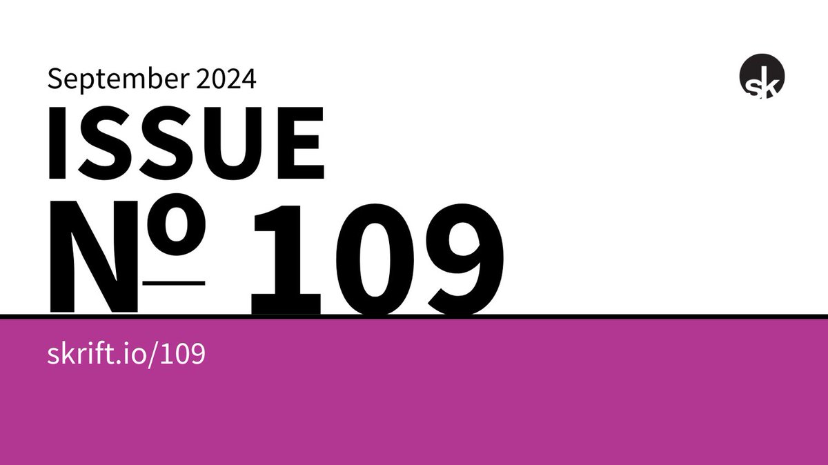 In issue 109, Joke talks to us about the difficulty in setting boundaries with remote work and guidance for how we can improve! Plus amazing new packages and tips from the #Umbraco community - make sure to give them a peek 👇

skrift.io/109

#oss #opensource #dotnet