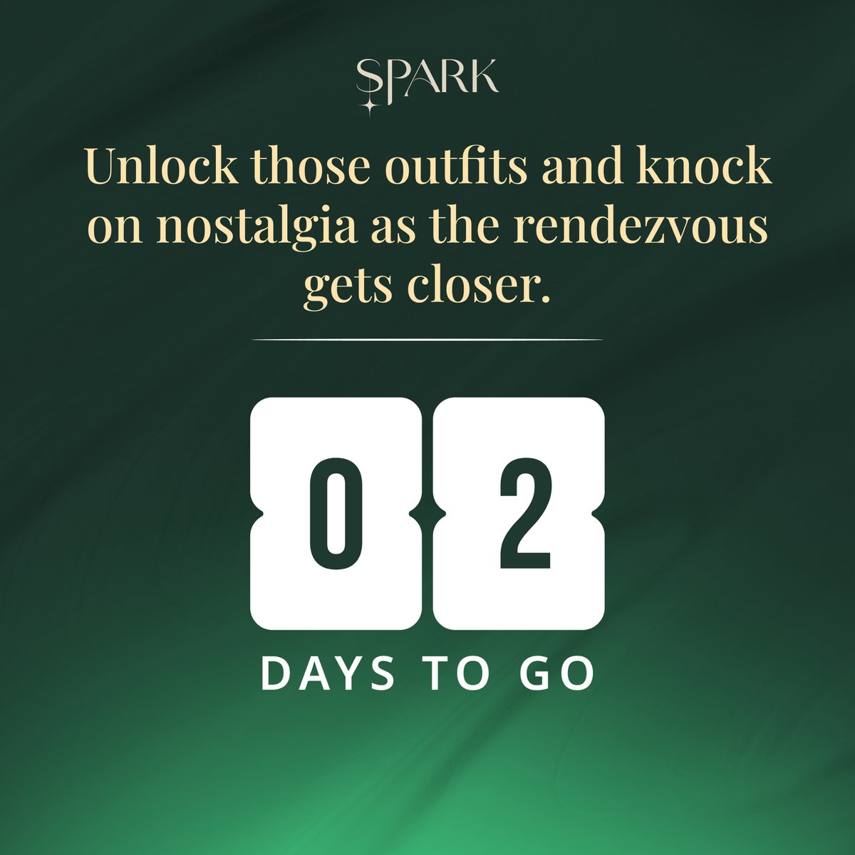 We are just 2 days away!!!!! 🥳

#SparkLove #SparkCountdown #MostAwaited