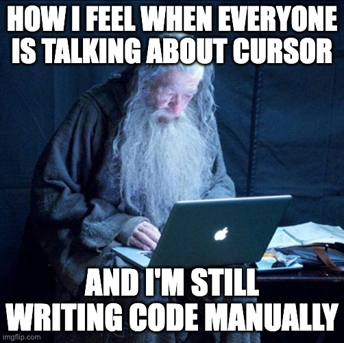 danielcranney's tweet image. Am I the only developer on earth that hasn&apos;t used Cursor? 🤔