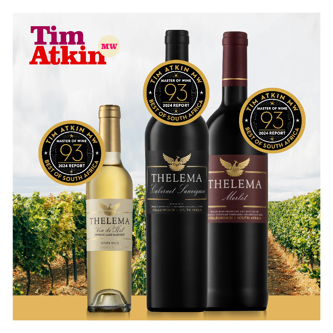 ThelemaWines's tweet photo. Proud to announce our scores in the Tim Atkin South Africa Special Report 2024!
🍷 Thelema Rabelais 2021 - 98 pts
🍷 Thelema The Mint Cabernet Sauvignon 2022 - 95 pts
🍷 Thelema Merlot Reserve 2021 - 95 pts
Get these award-winning wines on our website!
#ThelemaWines #TimAtkin2024 https://t.co/L1jcOx0xZ4