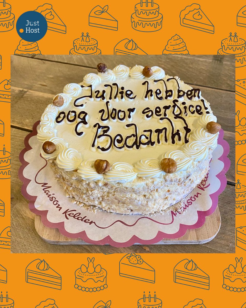 Wat een verrassing! 🎂

De taart kregen wij van Zuidweg Oogcontact uit Papendrecht, als dank voor onze service.

Dankjewel voor deze originele, heerlijke review 😜!