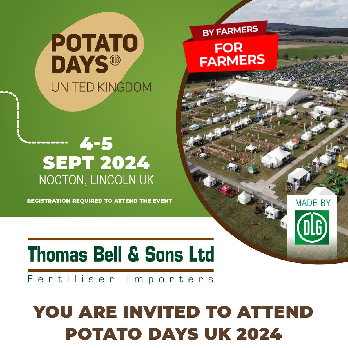 ThomasbellFert's tweet image. POTATO DAYS

Join us at our stand tomorrow to discuss our new products, gain a deeper insight into the fertiliser market and learn how our operations are expanding to support farmers.

📍Dyson Farming, LN4 2GR

See you in the field!

Find our more
lnkd.in/eZp9u8yN

#fert