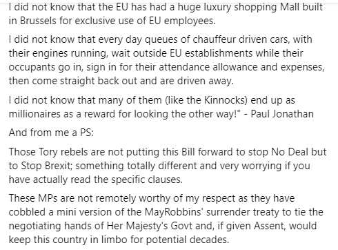 euphrosene's tweet image. Facebook Memories remind me of a post on #VotingLeave but not knowing what I voted for. Here it is.

Do try and read it - especially the #Rejoin and #FBPE people.