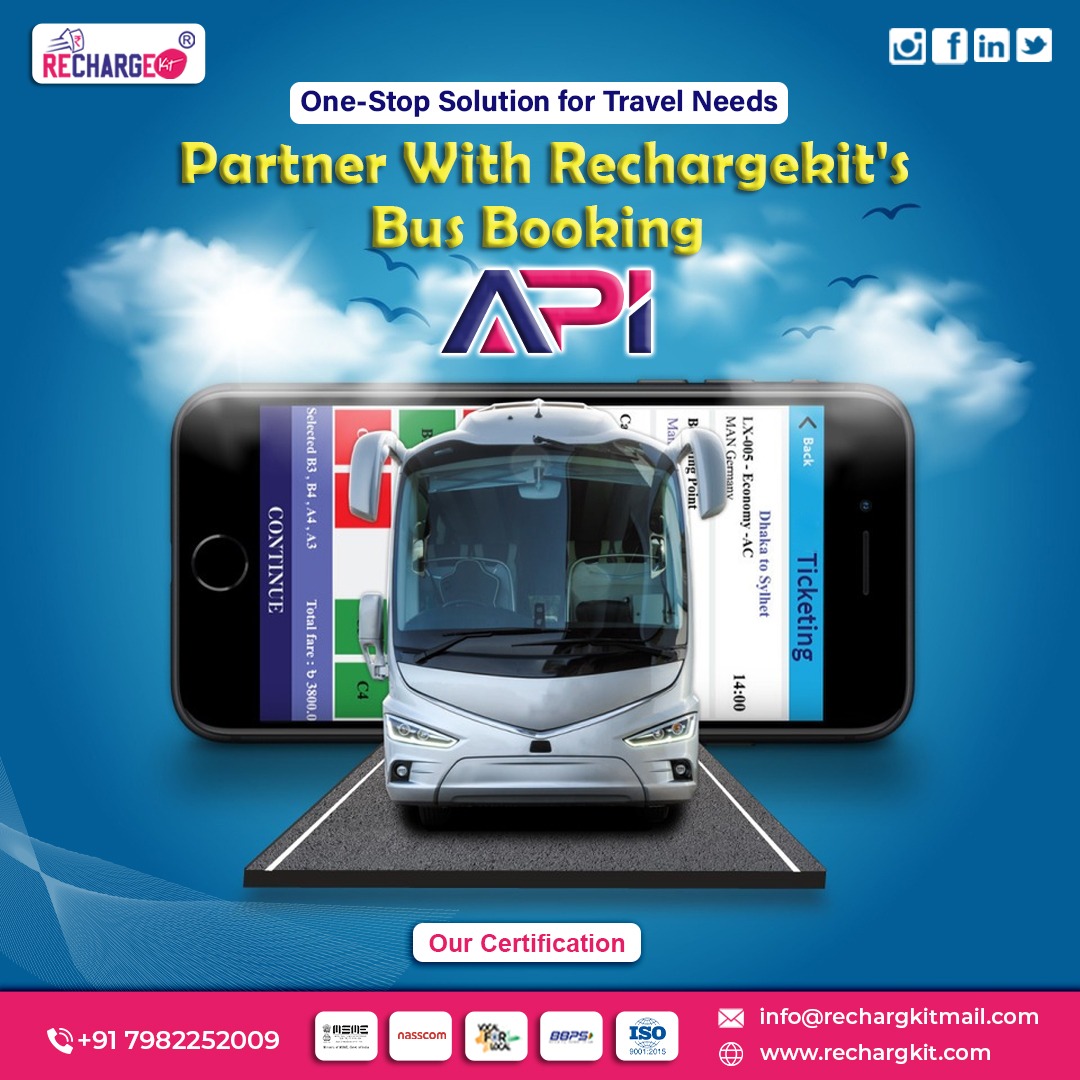 RechargeKit's tweet image. Streamline Your Travel Services with Rechargekit's Bus Booking API! Would you be interested in enhancing your travel business? Partner with Rechargekit's Bus Booking API and offer your customers a seamless ticketing experience.
#TravelSolutions #busbookingapi #rechargekit #API
