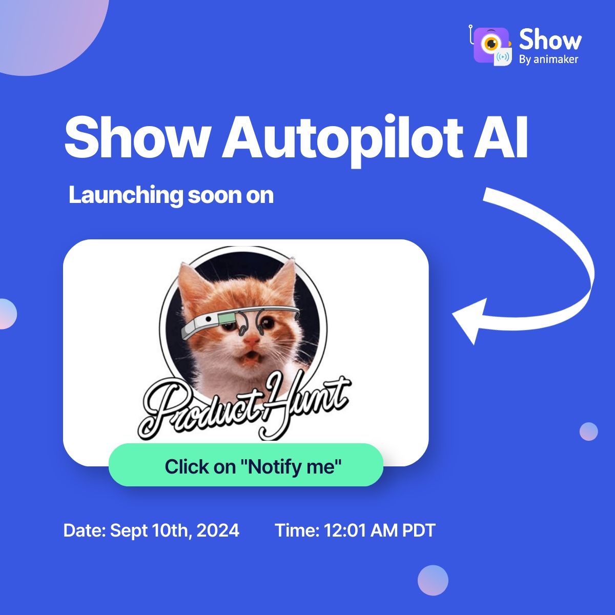 💁‍♀️ We’re launching Show Autopilot AI, our game-changing AI-powered email engagement platform, on Product Hunt!

Click the link below and hit “Notify Me” to stay updated!

🔗 producthunt.com/products/show-…
