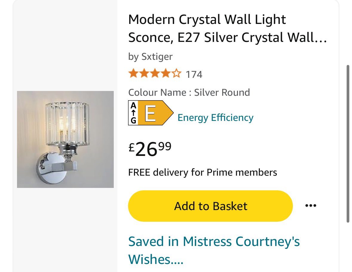 MissCourtneyM's tweet photo. Exciting news is coming! And I need some light in My life 😎 

20 Amalfie lights 
6 Modern Crystal 
2 Wall lights 
10 black wall lights 

Amazon vouchers or wishlist purchases are at priority now 😘 Watch something magical come to light … more info later 😇😇😇 https://t.co/o6jOLjqQd2