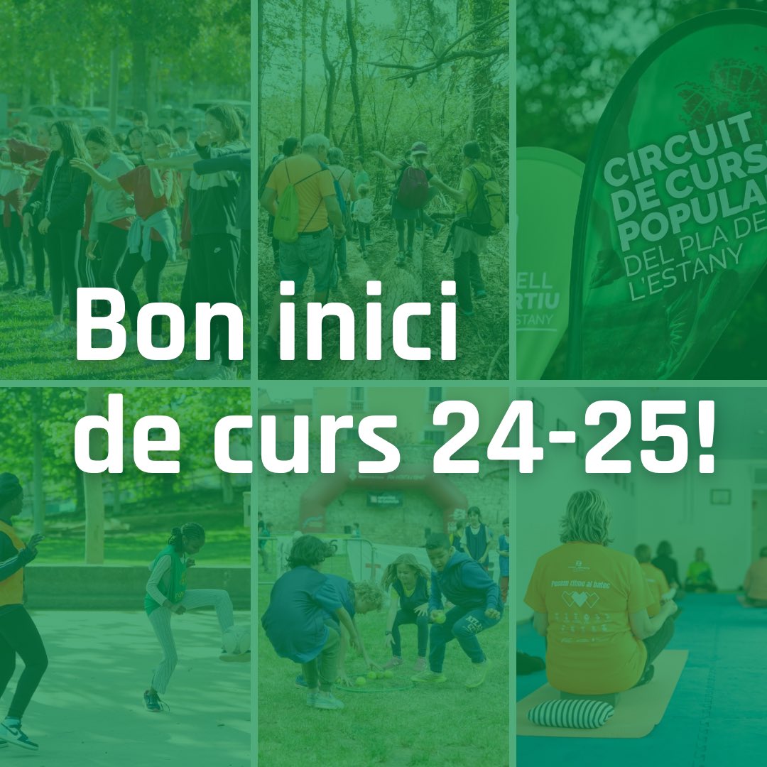 | Bon inici de curs 24-25 |

🥰 L’inici de setembre implica per moltes persones un mes d’inicis, de nous propòsits com si de cap d’any es tractés!

💚Donem l’inici a un nou curs emocionant amb la voluntat de continuar donant eines i formació per una vida més activa a la població