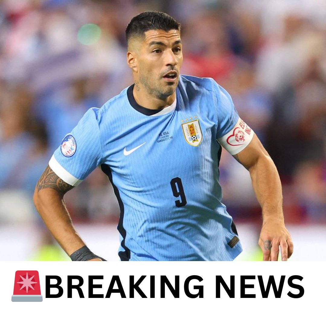 HShirsat25's tweet photo. Luis Suarez has retired from International football
Uruguayan striker has bid farewell to his international side and will continue to play for Inter Miami 

#Suarez #LuisSuarez #LuisSuárez #retirement #InterMiamiCF #Uruguay https://t.co/66bfNz9mDw