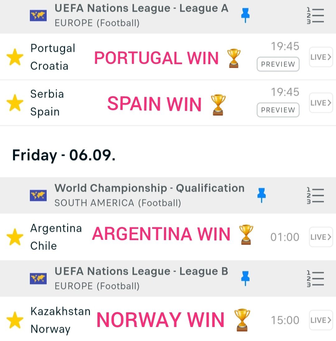 Paddythepunter's tweet photo. INTERNATIONAL ACCA | 29.60 ODDS 

🇧🇪 🇫🇷 🇧🇷 🇨🇴 🇳🇱 🇵🇹 🇪🇸 🇦🇷 🇳🇴  ALL WIN !! 🏆 https://t.co/kKayRJ7QJu