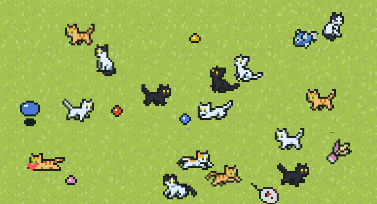 TayutauYukata's tweet photo. 猫じゃらし片手にたくさんのニャンたちに囲まれる系ゲームつくってます。
よろしくおねがいします。 https://t.co/LgtklpGZhg