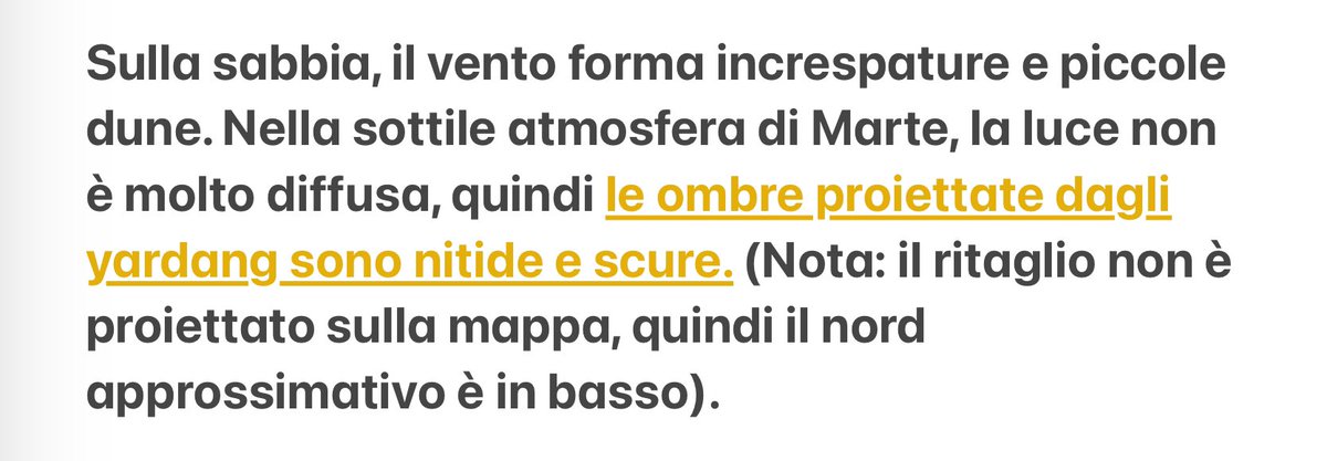 Cron_Silenzio's tweet photo. #HiRISE #Marte
Il vento è una delle forze più attive che modellano la superficie di Marte nel clima odierno. Il vento ha scolpito le caratteristiche che chiamiamo "#yardang", una delle tante in questa scena, e ha depositato sabbia sul fondo dei canali poco profondi tra di esse. https://t.co/9DBm39rCZB