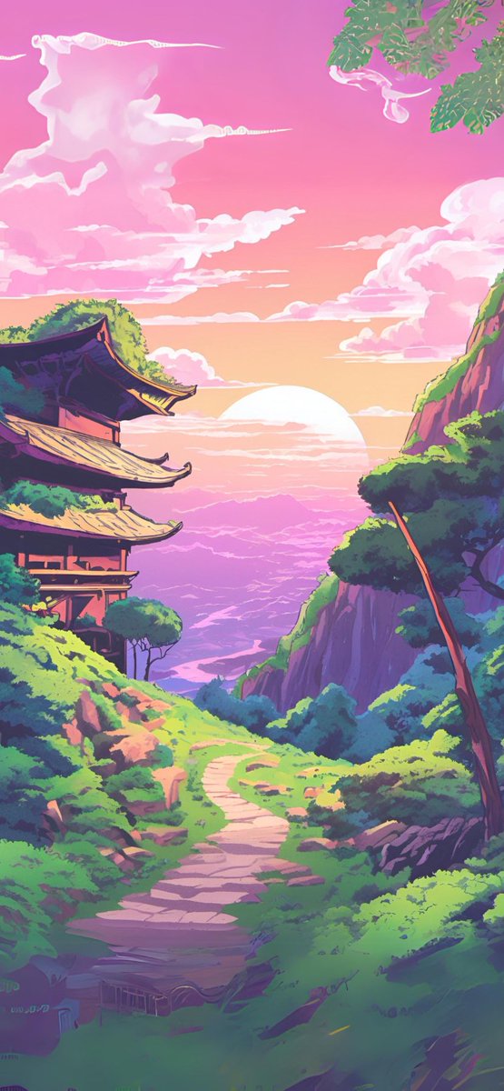 RestfulViews's tweet image. House by the mountain landscape 
Wallpaper