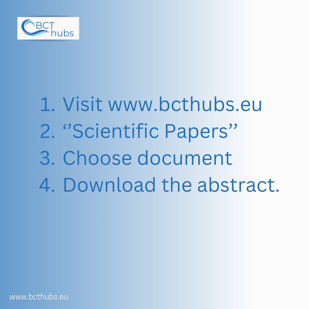 bcthubs's tweet photo. Now you can Download all our Scientific Papers following these 4 easy steps or click here
👉https://t.co/zxGkfIAGqn
#bcthubs #culturalconservation #EUinnovation #blueeconomy #scientificpapers #BlueTechnologies @CORDIS_EU @HorizonEU https://t.co/f6J2Hlhclo