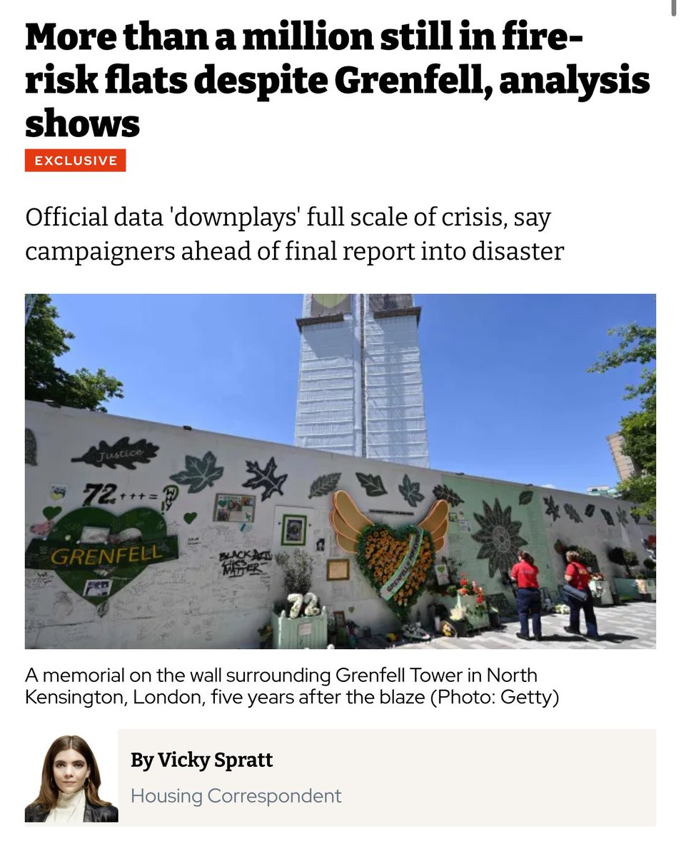 Government figures for how many buildings need remediation keep changing. It’s going up. Experts say this means official numbers for total people affected by the building safety are likely a “serious undercount” - my latest <a href="/theipaper/">The i Paper</a> ft. <a href="/EOCS_Official/">End Our Cladding Scandal</a> inews.co.uk/news/more-mill…